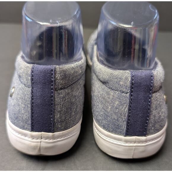 Grasshoppers Janis Fisherman Canvas Sneakers WOMENS 9 Blue White Slip On Cruise - Picture 5 of 11